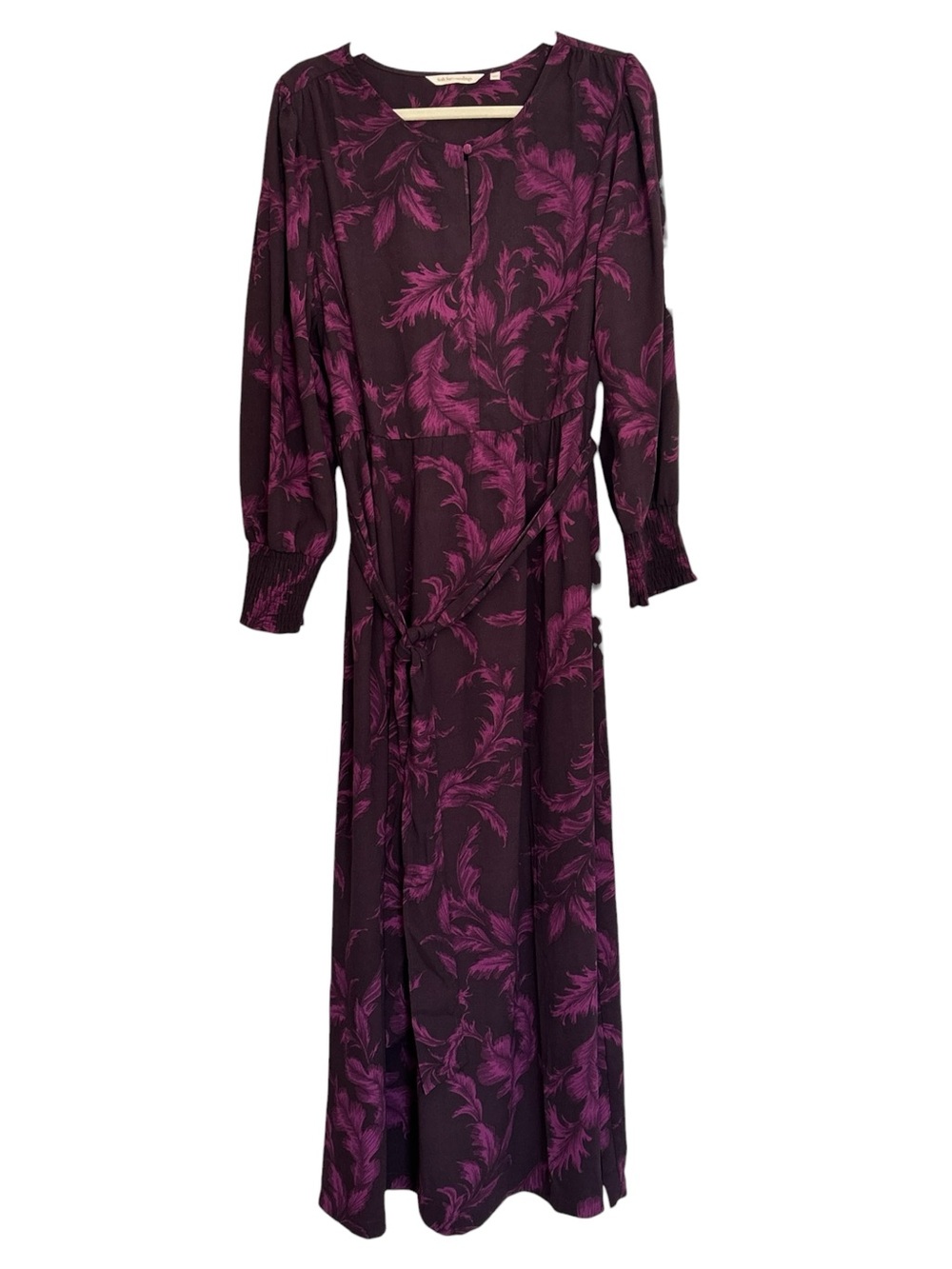 Soft Surroundings Women’s Dianthe Belted Long Sleeve Maxi Dress Sz XL